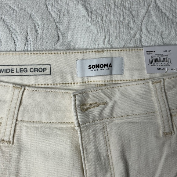 Sonoma Cream Straight Leg Jeans - Picture 6 of 7